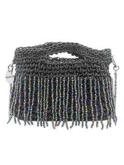 Palette - Jardin Sage Slate Grey Crochet Handbag