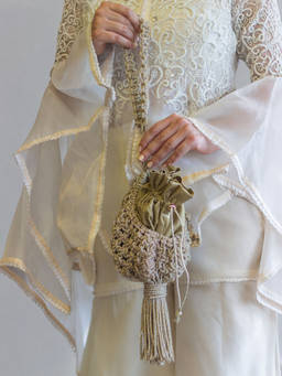 Palette - Lumina Nido Gold Rhinestone Macrame Potli Bag