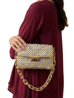 Palette - Patina Aurum Gold Sling Bag with Detachable Straps