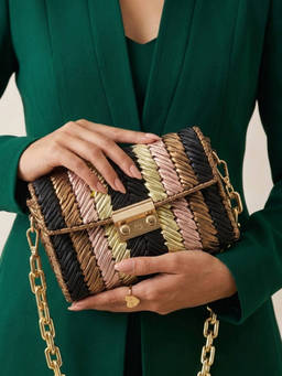 Palette - Multi-Colour Patina Brule Sling Bag with Detachable Straps