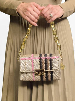 Palette - Multi-Colour Patina Vesper Four-Tone Sling Bag with Detachable Straps