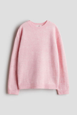 H&M - Girls Pink Loose-Fit Jumper