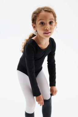 H&M - Girls Black Sports Leotard With Drymove