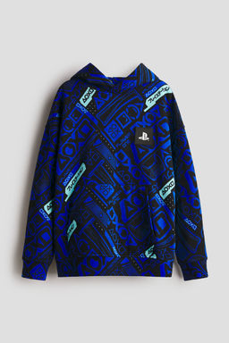 H&M - Boys Black Printed Hoodie