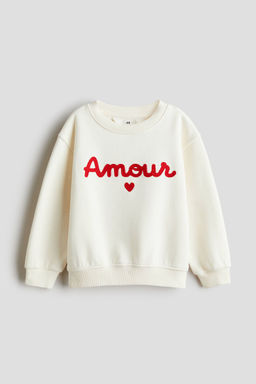 H&M - Girls White Sweatshirt