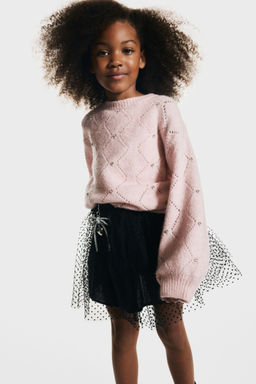 H&M - Girls Pink Embellished Jumper