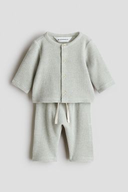 H&M - Boys 2-Piece Waffled Cotton Set