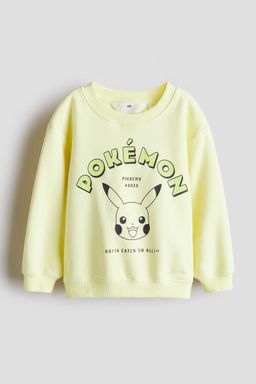 H&M - Boys Yellow Print-Motif Sweatshirt