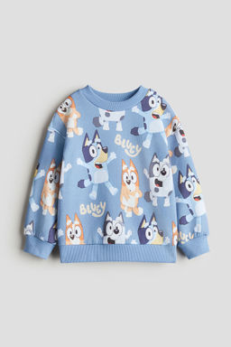 H&M - Boys Blue Printed Sweatshirt