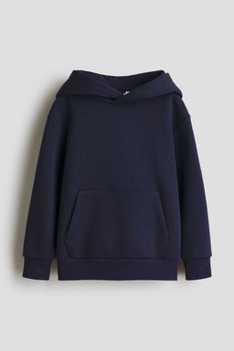 H&M - Boys Blue Brushed-Inside Hoodie