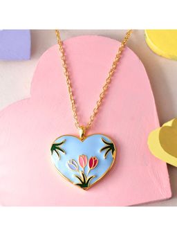Voylla - Valentines Day Spring Heart Pendant
