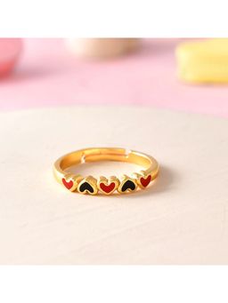 Voylla - Enamel Heart Ring