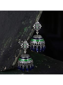 Voylla - Mehrunisha Lightly Embellished Jhumka Earrings