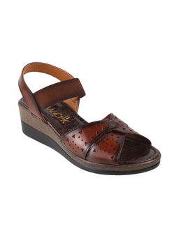 Catwalk - Cutout Or Laser Open Back Flats Slip On Brown