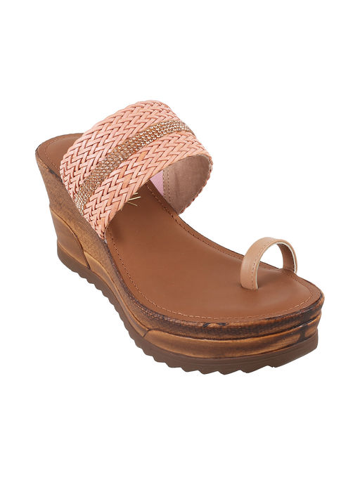 Buy Catwalk Court Solid Wedges Pink Online