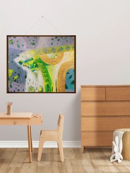 The Art House - Abstract Painting Multicolor (40X30 Inches)