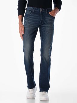Jack & Jones - Dark Blue Clark Regular Fit Jeans