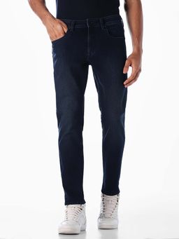 Jack & Jones - Dark Blue Cropped Brak Slim Fit Jeans