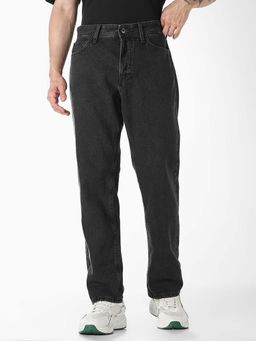 Jack & Jones - Black 5 Pocket Straight Fit Jeans