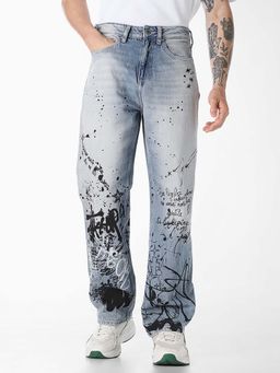 Jack & Jones - Light Blue 5 Pocket Dario Loose Fit Jeans