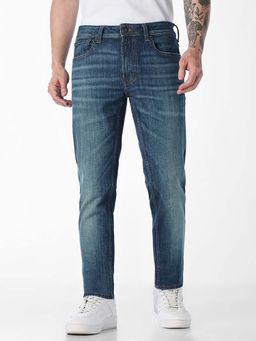 Jack & Jones - Blue Ben 5 Pocket Skinny Fit Jeans