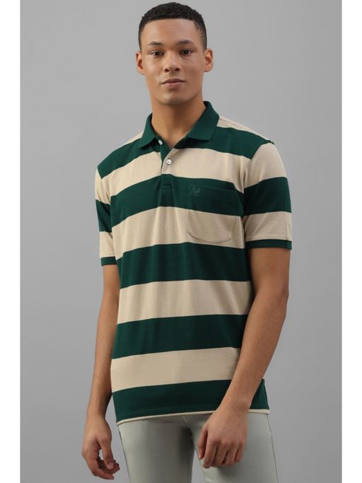 Half Sleeve Best Polo T Shirts Online Buy Allen Solly Men Green