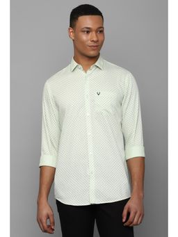 Allen Solly - Men Green Printed Full Sleeves Casual Shirt