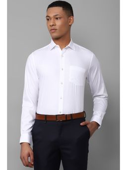 Allen Solly - Men White Checks Full Sleeves Formal Shirt