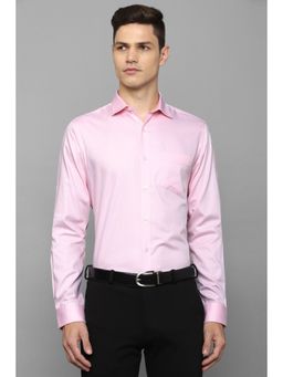 Allen Solly - Men Pink Printed Full Sleeves Formal Shirt