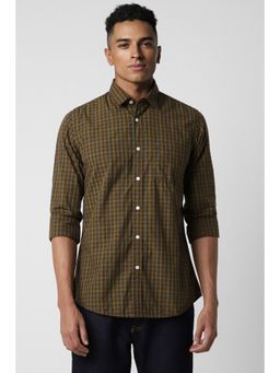 Van Heusen - Men Multi-Color Checks Full Sleeves Casual Shirt