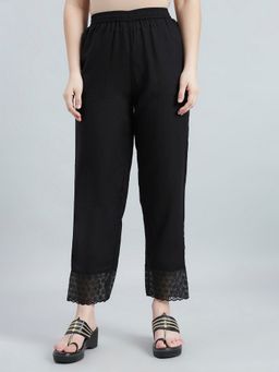 Go Colors - Black Rayon Blend Ethnic Pant