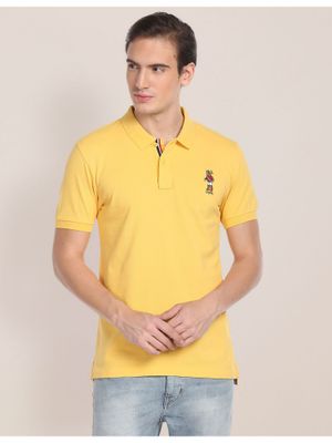 Buy U.S. POLO ASSN. Chuck Logo Solid Polo T-Shirt Online