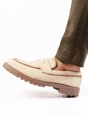 Buy Monkstory Off White Cosmopolitan Dune Penny Loafers UK 6