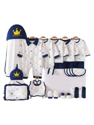 Little Surprise Box  26pcs Blue Baby Horn, Newborn Baby Girl/ Boy Gift Box Hamper (0 - 12 months) main image 1