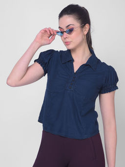 CRIMSOUNE CLUB - Women Blue Top