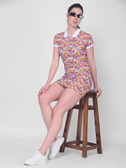 CRIMSOUNE CLUB - Women Multi Colour Floral Mini Dress