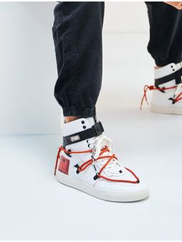 07-10 - 7-10 209 Graphic High-Top White Solid Sneakers