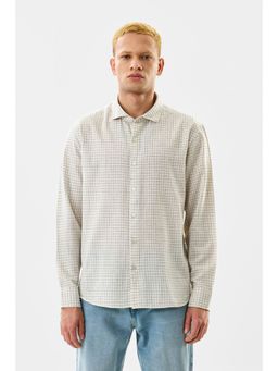 Snitch - White Checks Full Sleeves Regular Casual Shirt for Men