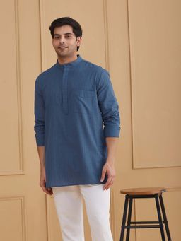 Fabindia - Blue Cotton Short Kurta