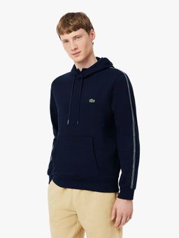 Lacoste - Men Blue Cotton Solid Hoodie