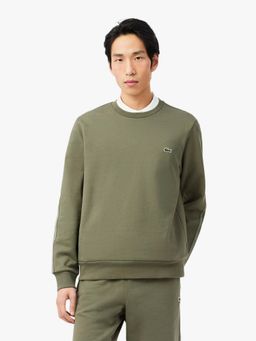 Lacoste - Men Green Cotton Solid Sweatshirt