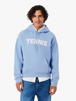 Lacoste - Men Blue Cotton Solid Hoodie