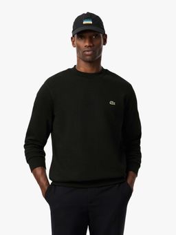 Lacoste - Men Black Cotton Solid Sweatshirt