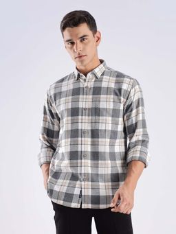 TURMS - Men Multi-Color Cotton Checks Shirt