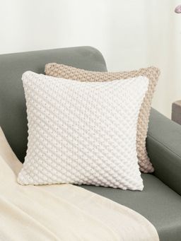 Haus & Kinder - 100% Cotton Kintted Bubble Cushion Covers (16 x 16 inches)