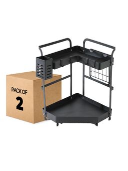 USHA SHRIRAM - Set of 2 Seasoning rack 2 layer Black