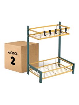 USHA SHRIRAM - Set of 2 Seasoning Rack Green Gold