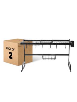 USHA SHRIRAM - Set of 2 Drain Rack 85CM single Black
