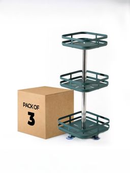 USHA SHRIRAM - Set of 3 Seasoning Rack twolayer Black