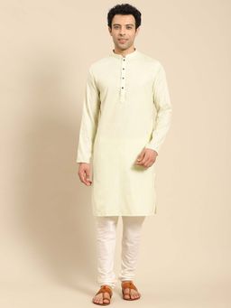 Amodh by Kisah - Men Yellow Kurta